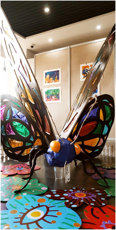 地球村里的故事环保艺术展在中山漫画馆展出